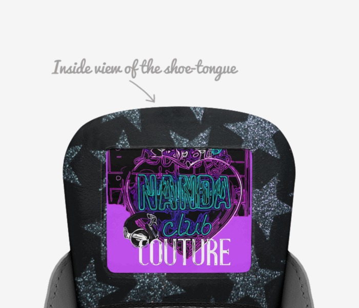 Nanda Club Couture custom made in Italy shoes by Clare Johnston | Tongue view