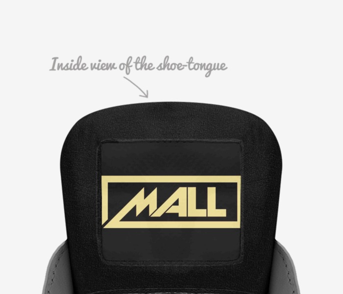 Just Mall custom made in Italy shoes by Jamal Foster | Tongue view