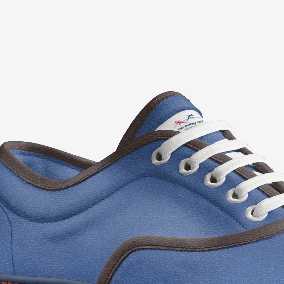 Go Baby Go custom made in Italy shoes by Patricia Mitchell | Detail view