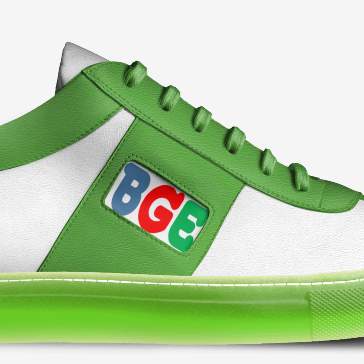 Lime Targa custom made in Italy shoes by Being Great Every Day | Detail view
