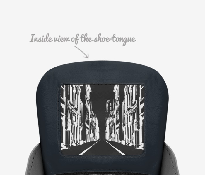 Mystiquex Xstar custom made in Italy shoes by Arely Ghigliotty | Tongue view