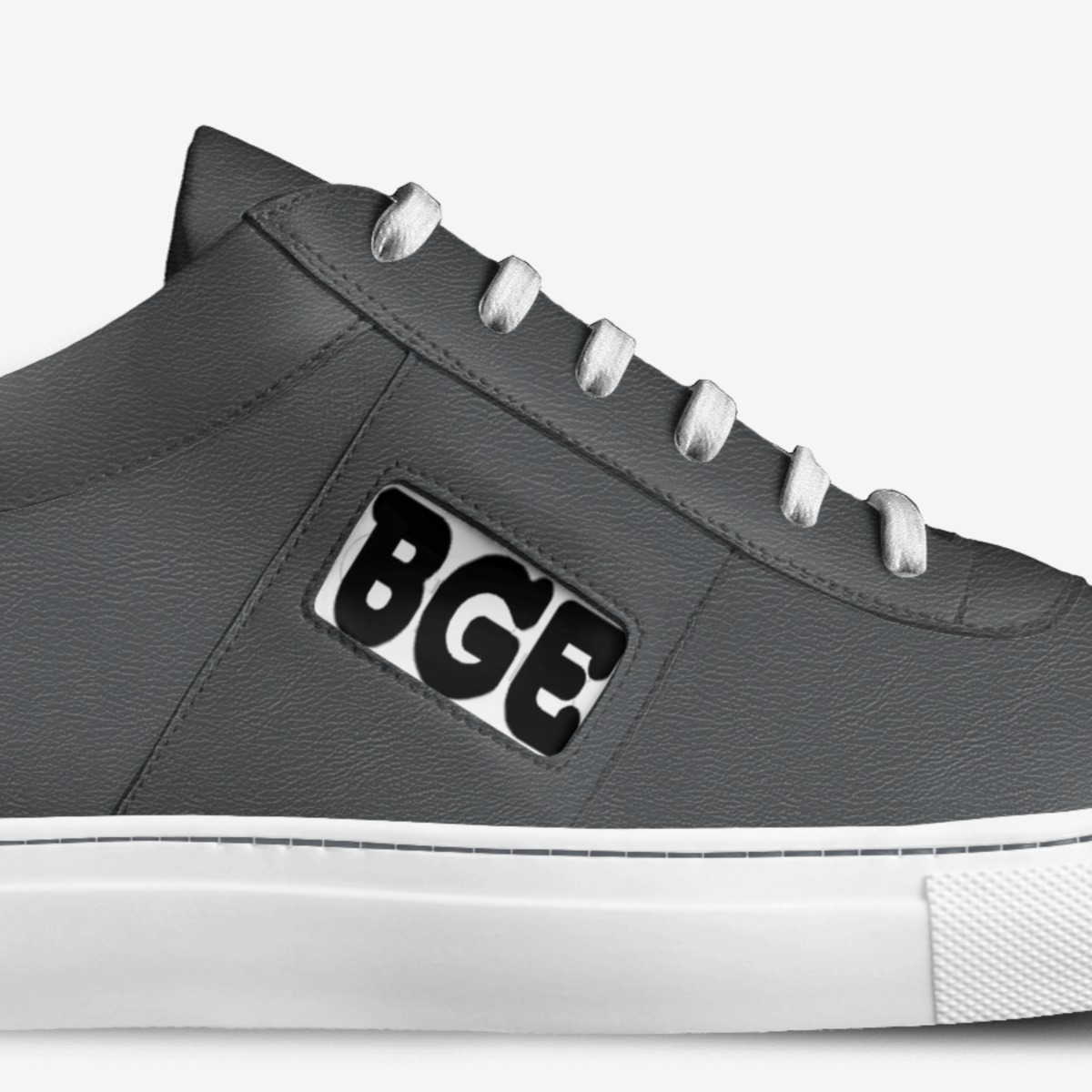 Grey Targa custom made in Italy shoes by Being Great Every Day | Detail view