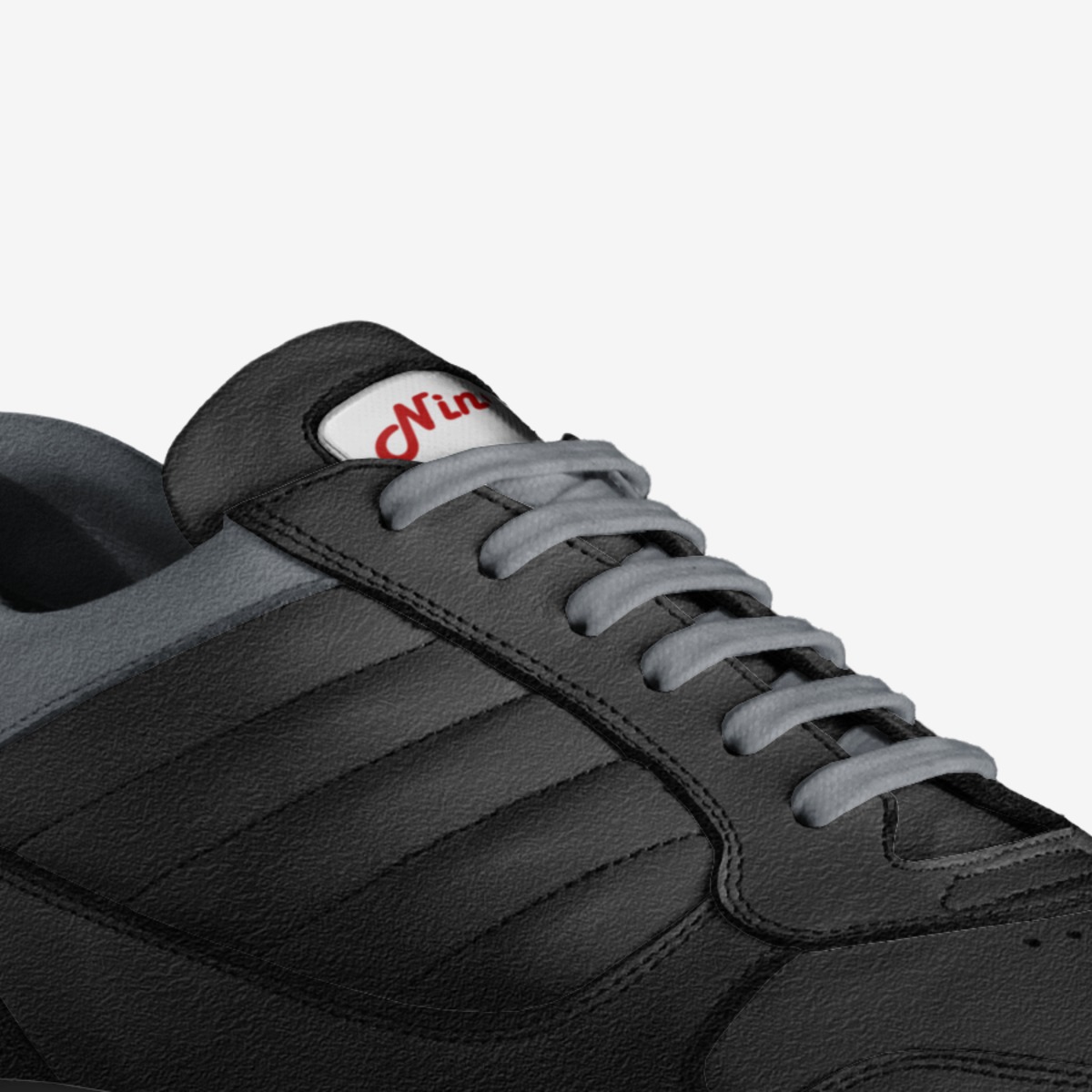 Black Panther custom made in Italy shoes by Ashton Keys | Detail view