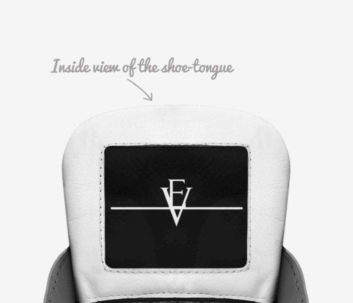 Epic Vibe custom made in Italy shoes by Timothy T Talleyjr | Tongue view