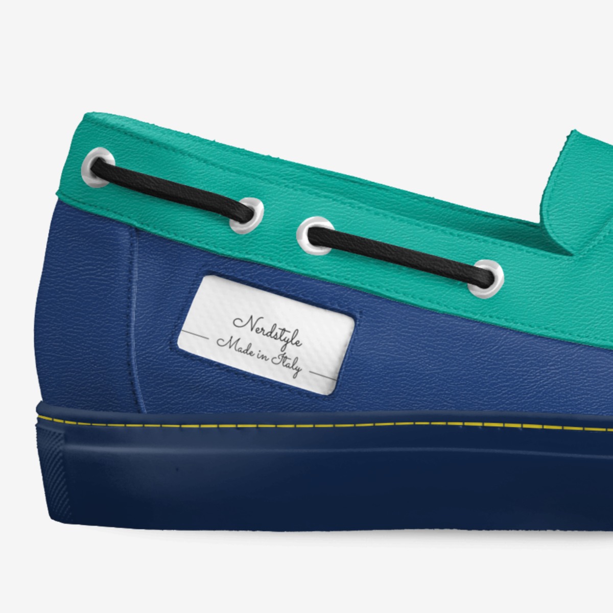 Nerdstyle custom made in Italy shoes by Hannah Johnson | Detail view