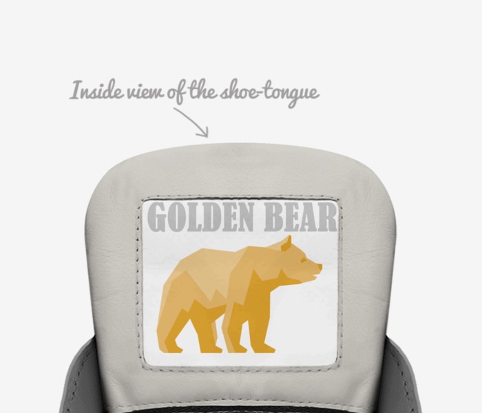 Golden Bear custom made in Italy shoes by Mario Paulović | Tongue view