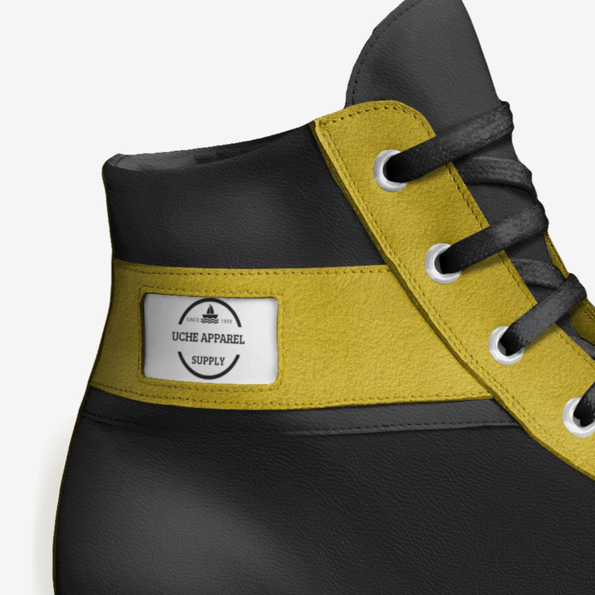 Uche apparel  custom made in Italy shoes by Enam Montgomery | Detail view
