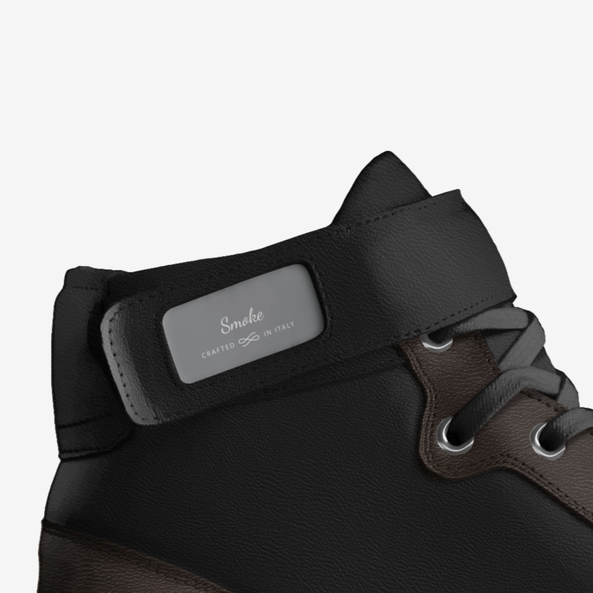 Smoke custom made in Italy shoes by Ed Robins | Detail view