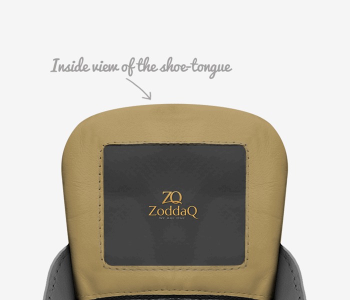 ZQ custom made in Italy shoes by Beau Joli Andrews | Tongue view