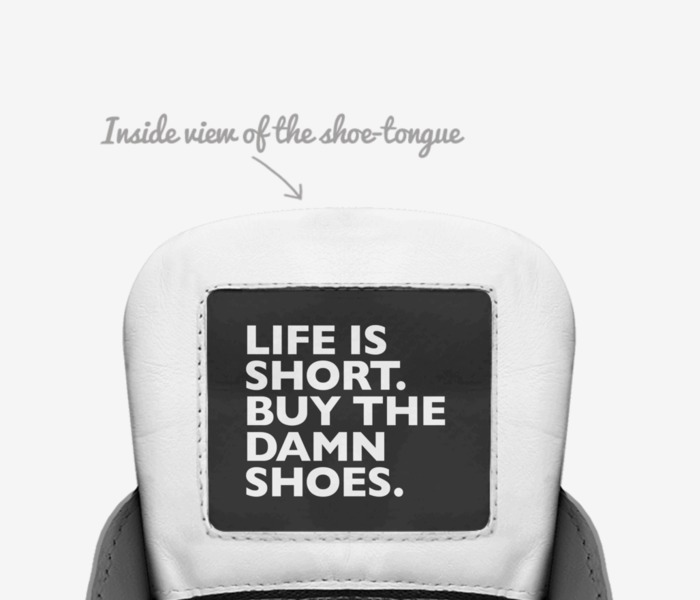 Emad’s  custom made in Italy shoes by Emad Merhi | Tongue view