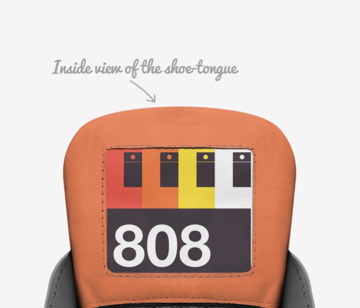 KBCC "THE 808'S"  custom made in Italy shoes by Ken Lawrence | Tongue view