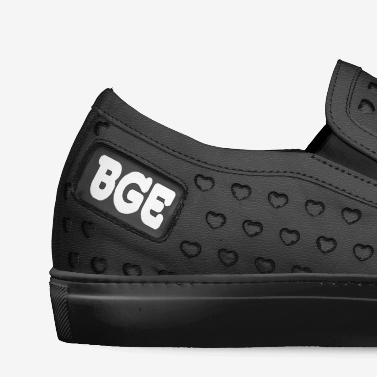 AllBlack Cuore custom made in Italy shoes by Being Great Every Day | Detail view