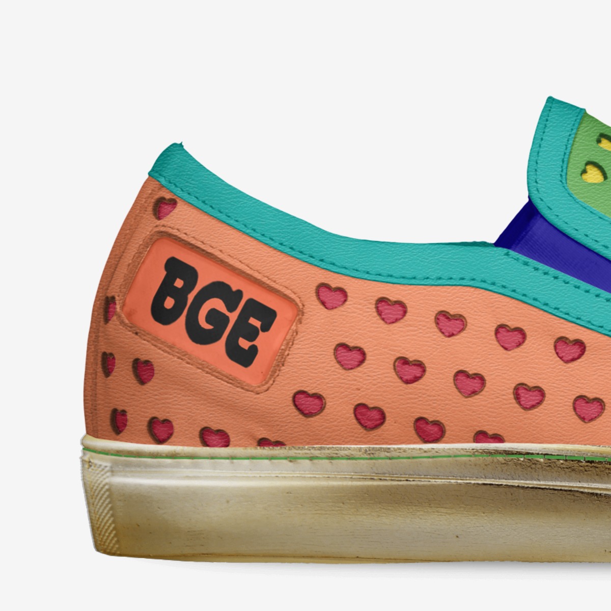 Rocker Cuore custom made in Italy shoes by Being Great Every Day | Detail view