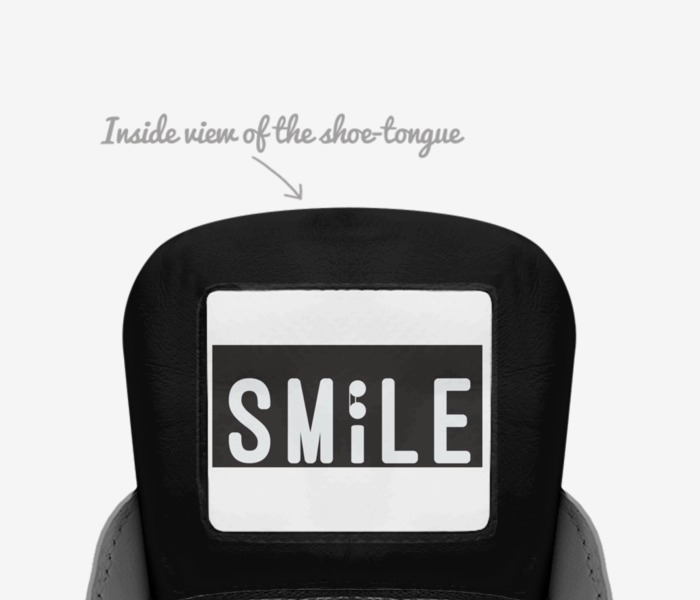 Smile site shoes  custom made in Italy shoes by Rafael Drager | Tongue view