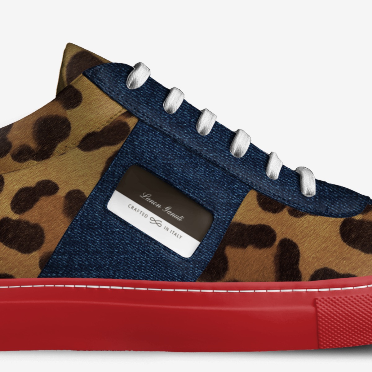 Wild Life custom made in Italy shoes by Lanon Ganuti | Detail view