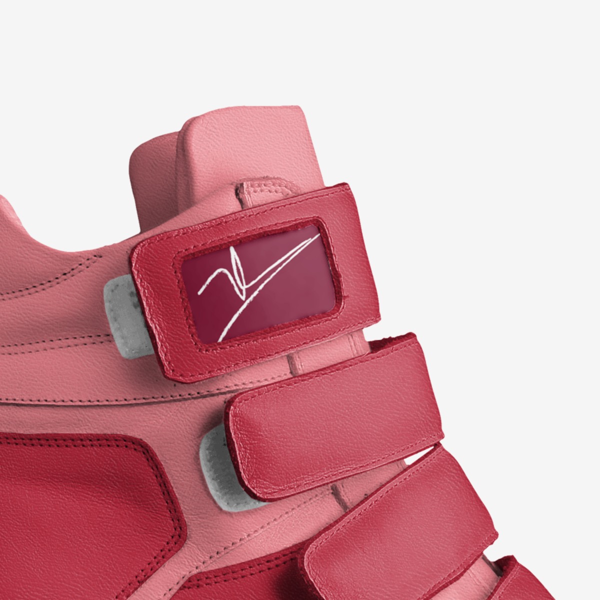 sneaker custom made in Italy shoes by Long Vo | Detail view
