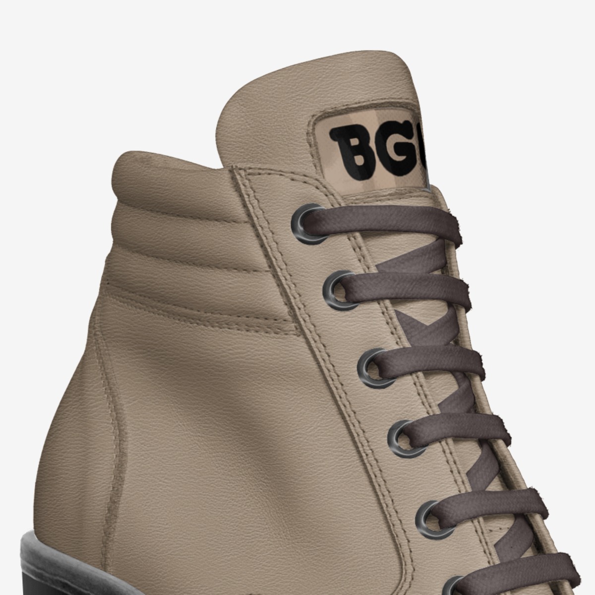 Mouton Boot Heel custom made in Italy shoes by Being Great Every Day | Detail view