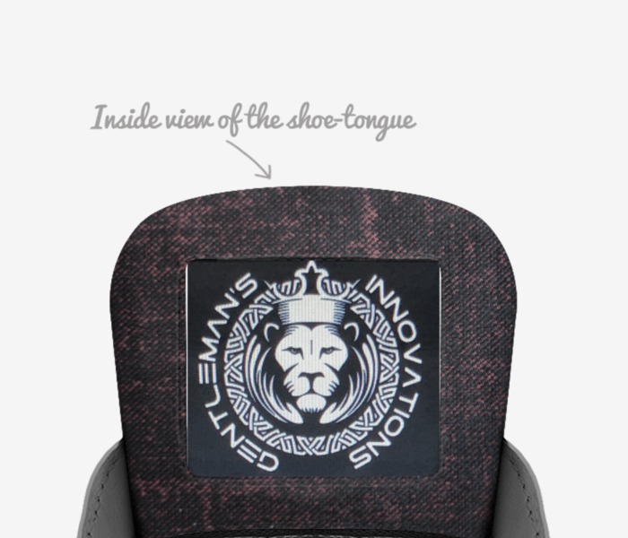 King's Foot custom made in Italy shoes by Conneilous Wiggins | Tongue view