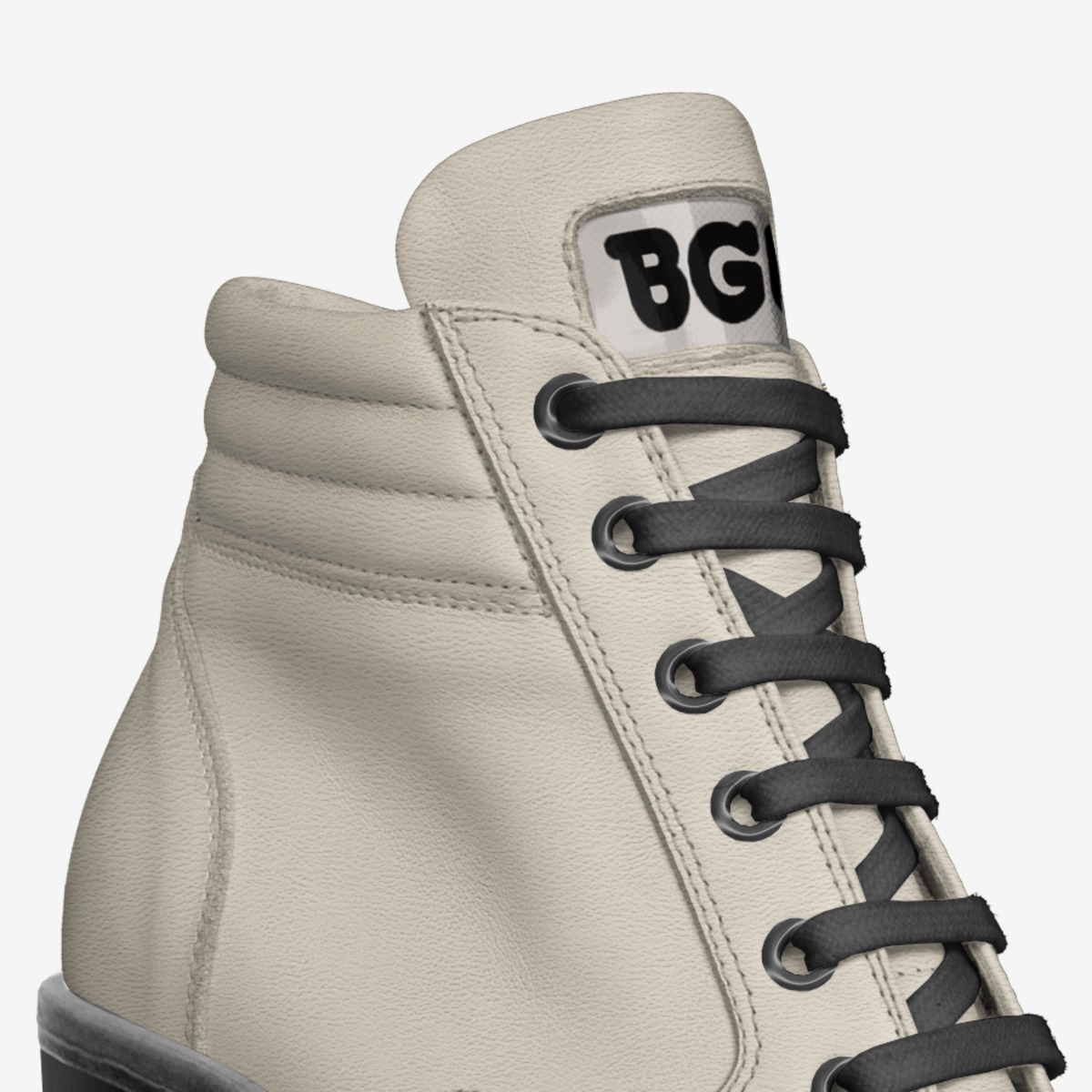 Lamb Boot Heel custom made in Italy shoes by Being Great Every Day | Detail view