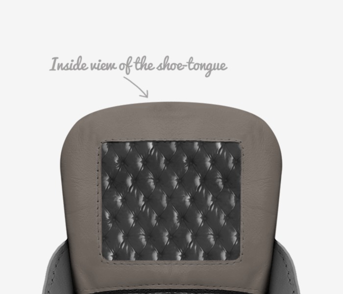 Matrix custom made in Italy shoes by Matrix Shoes | Tongue view