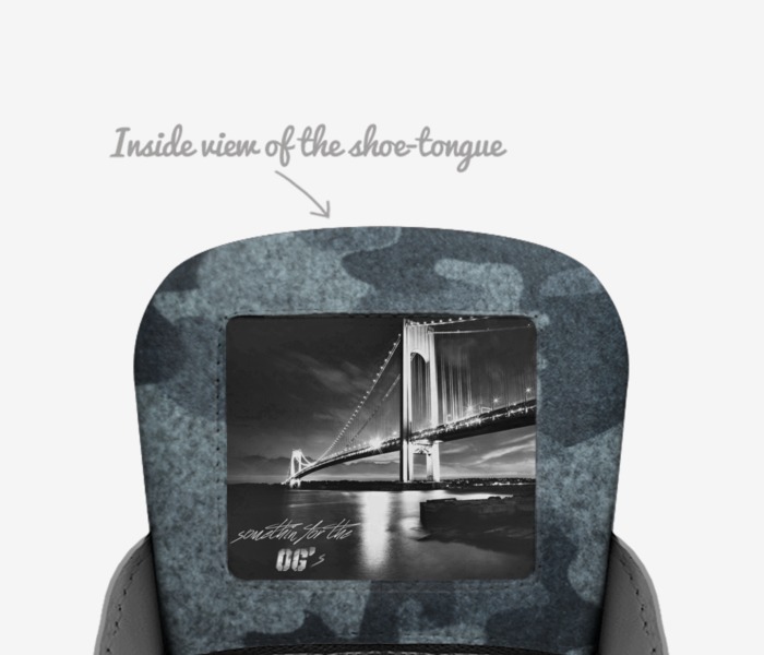 OG 's custom made in Italy shoes by Mark Russo | Tongue view