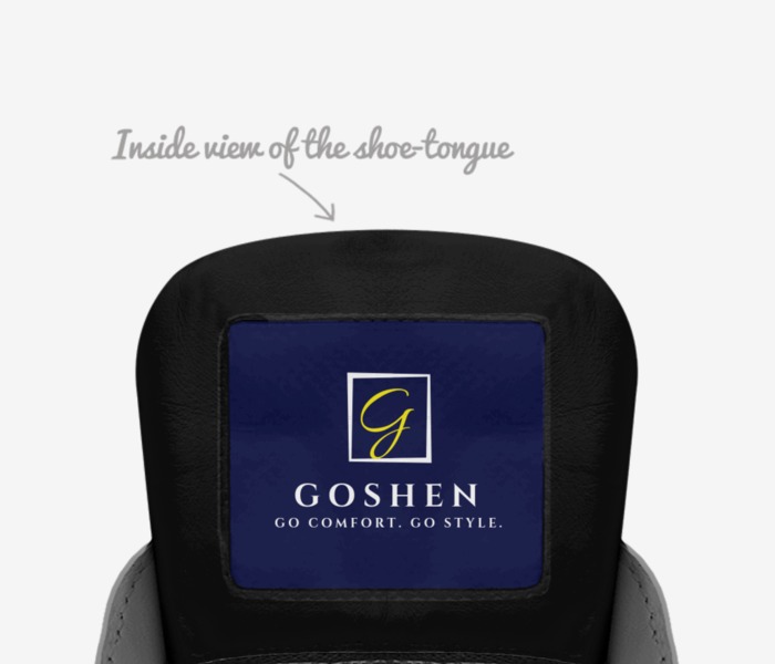 Goshen Safari custom made in Italy shoes by Simone Davis | Tongue view