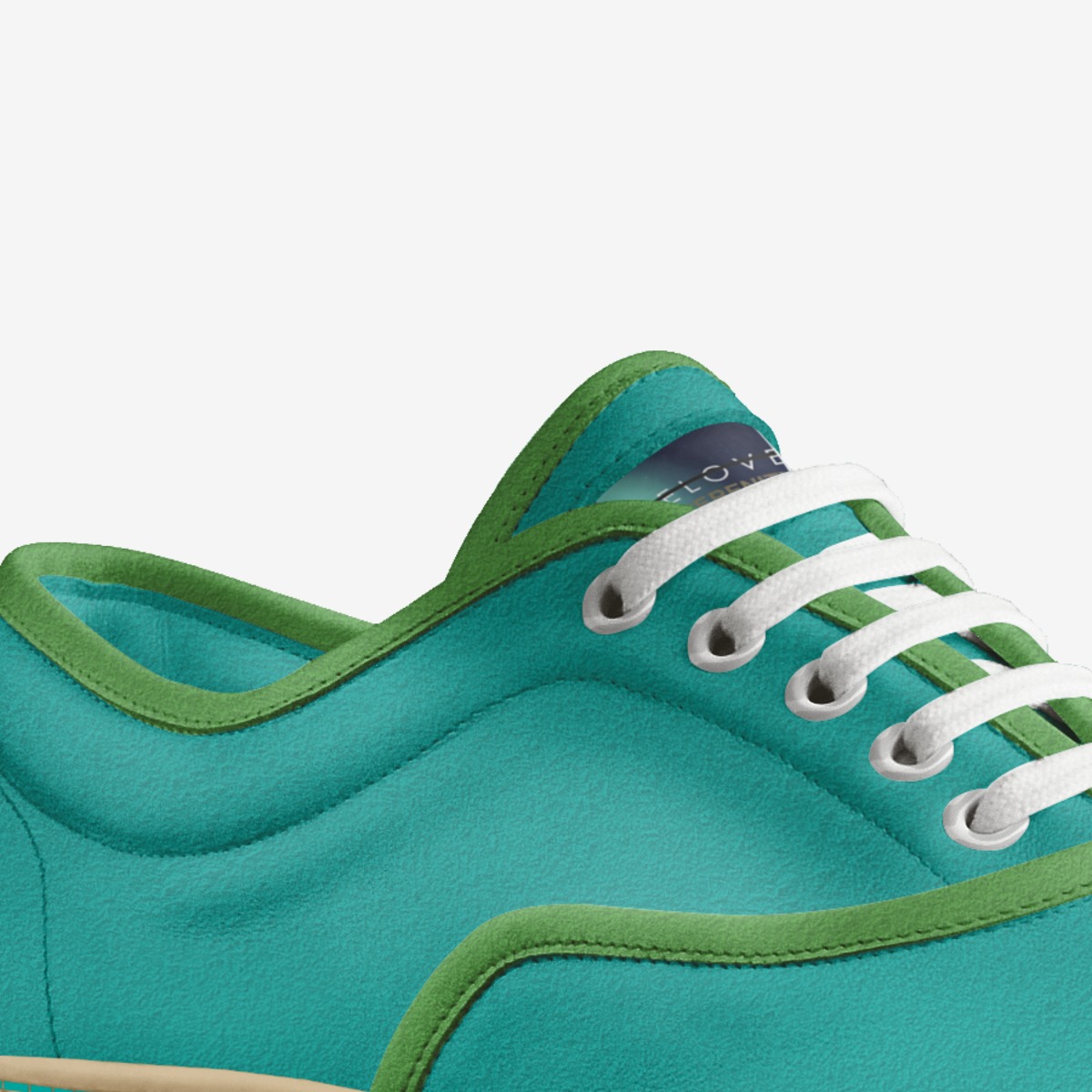 BC - Polar Lights custom made in Italy shoes by Beloved Cerenity | Detail view