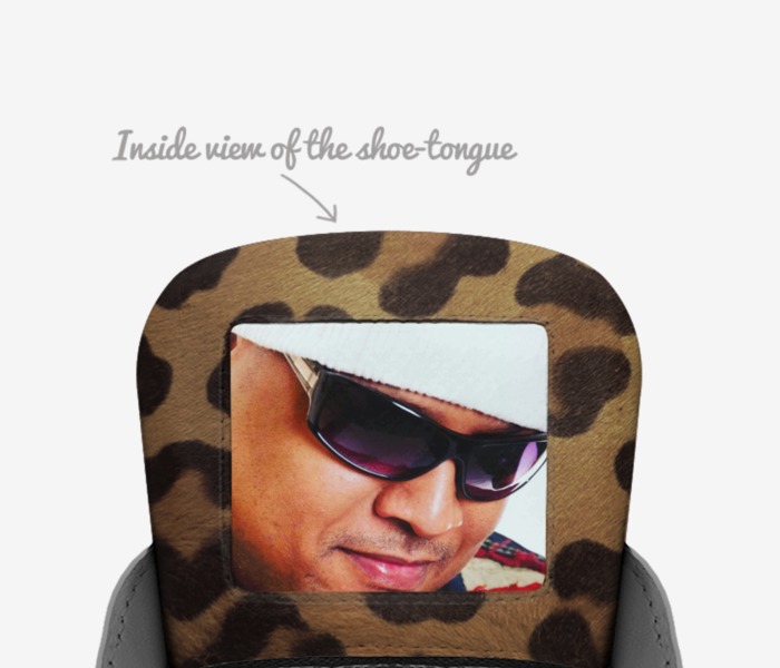 Jay Razby custom made in Italy shoes by Jay Rock | Tongue view
