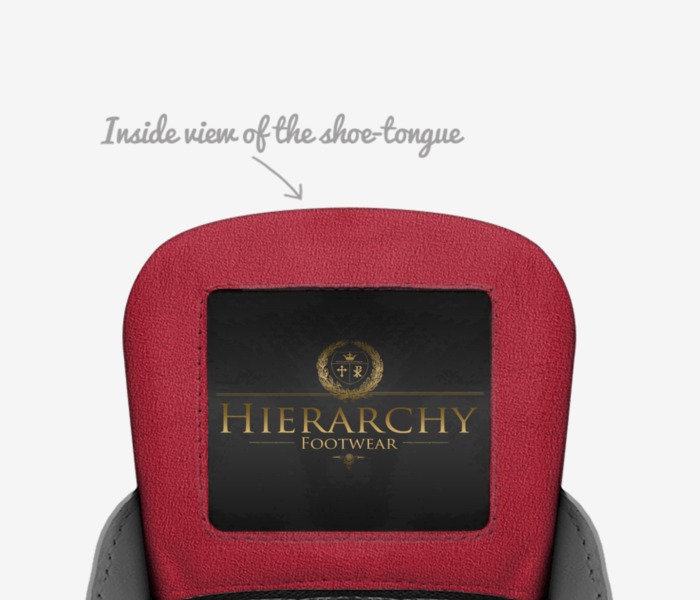 Hierarchy Footwear custom made in Italy shoes by C. Hope Garrett | Tongue view