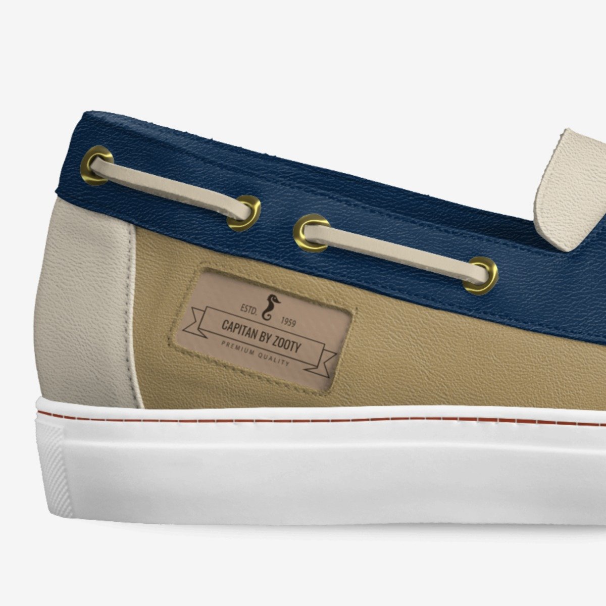 Capitan by Zooty custom made in Italy shoes by Sean Davis | Detail view