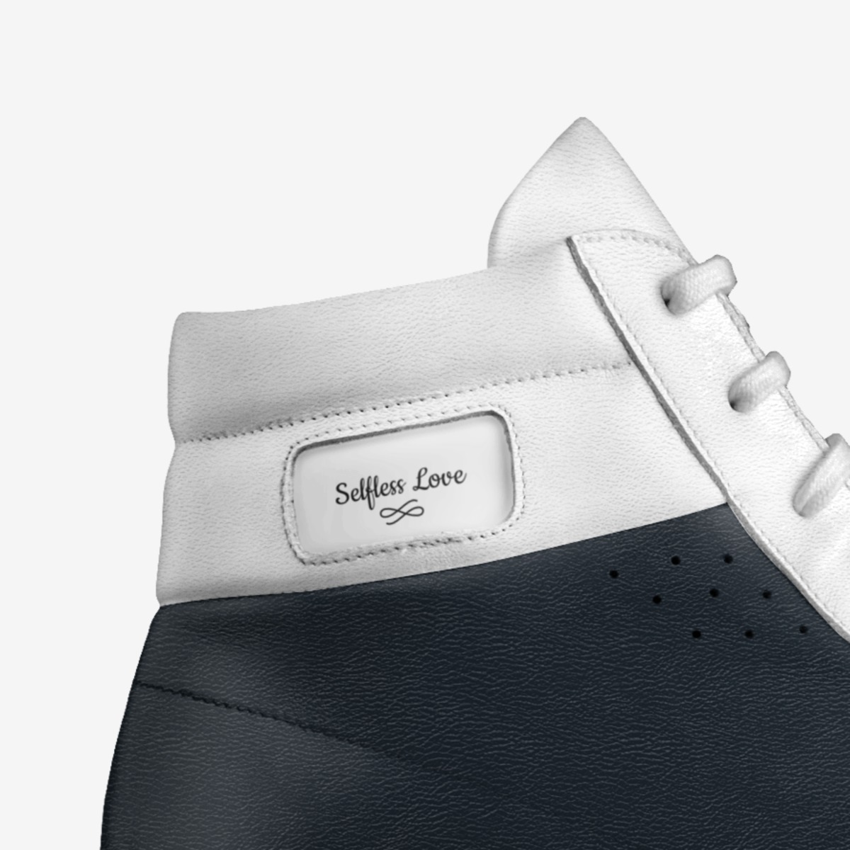 Selfless Love custom made in Italy shoes by Chanel Budd | Detail view