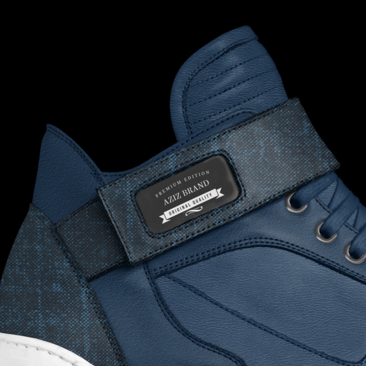Aziz X 1s Blue | A Custom Shoe concept by Benquan Petty