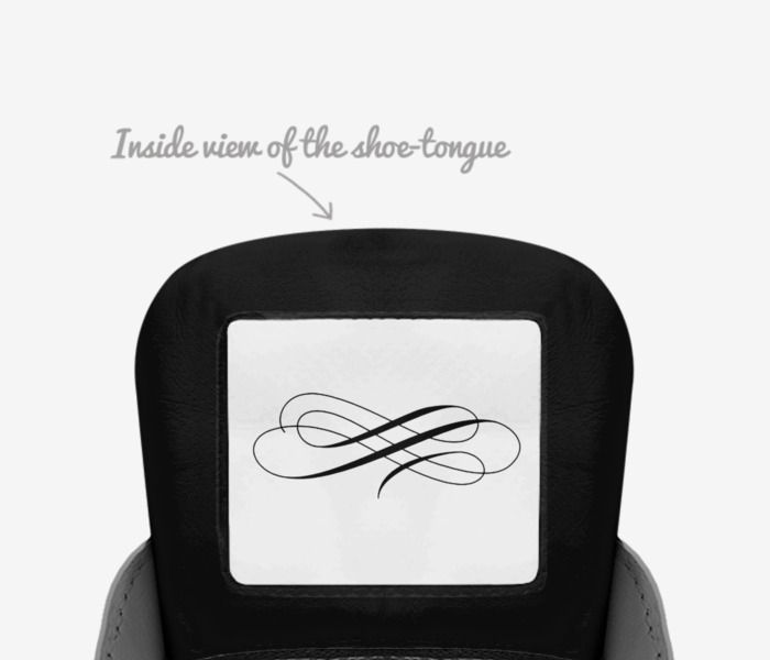 Dionna Lau'ren custom made in Italy shoes by Dionna Williams | Tongue view