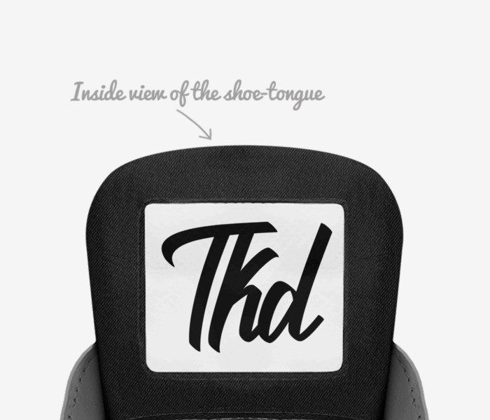 HELA custom made in Italy shoes by Tyr Design | Tongue view