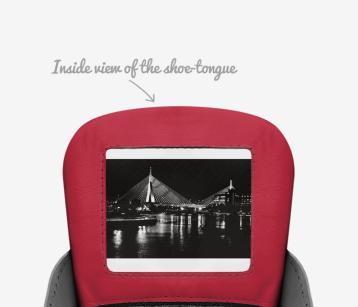 LOOGA custom made in Italy shoes by Hugues Nazaire | Tongue view