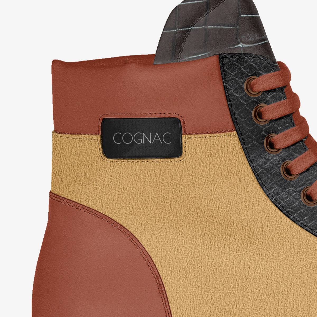 COGNAC XO custom made in Italy shoes by Wine Ceo | Detail view