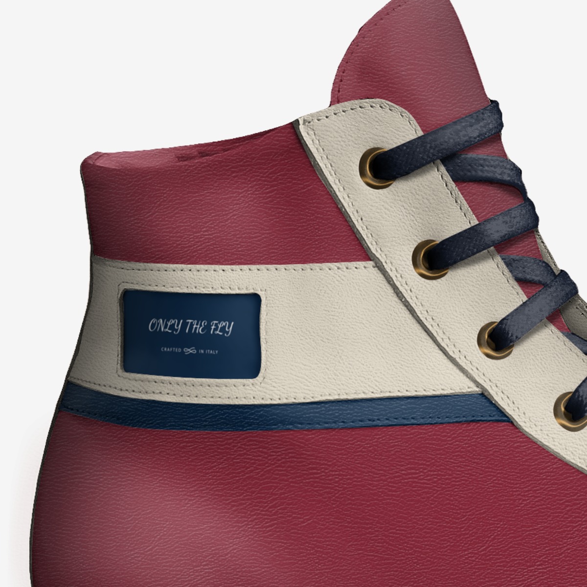 OTF custom made in Italy shoes by Clara Watkins | Detail view