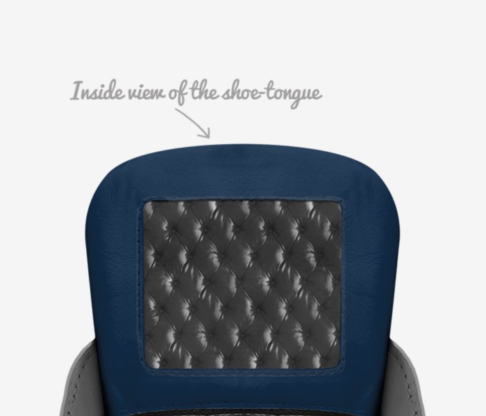 Anomalous  custom made in Italy shoes by Nelson Leger | Tongue view