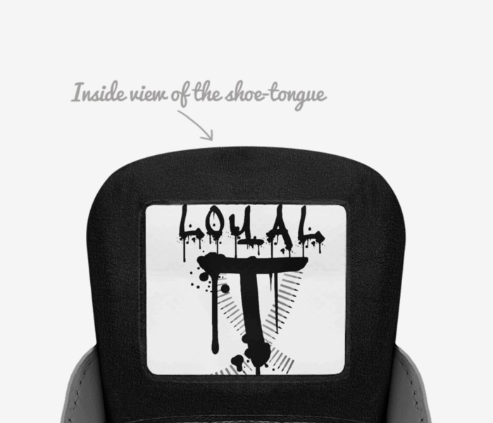 Loyal T custom made in Italy shoes by Marqueas Buchanan | Tongue view