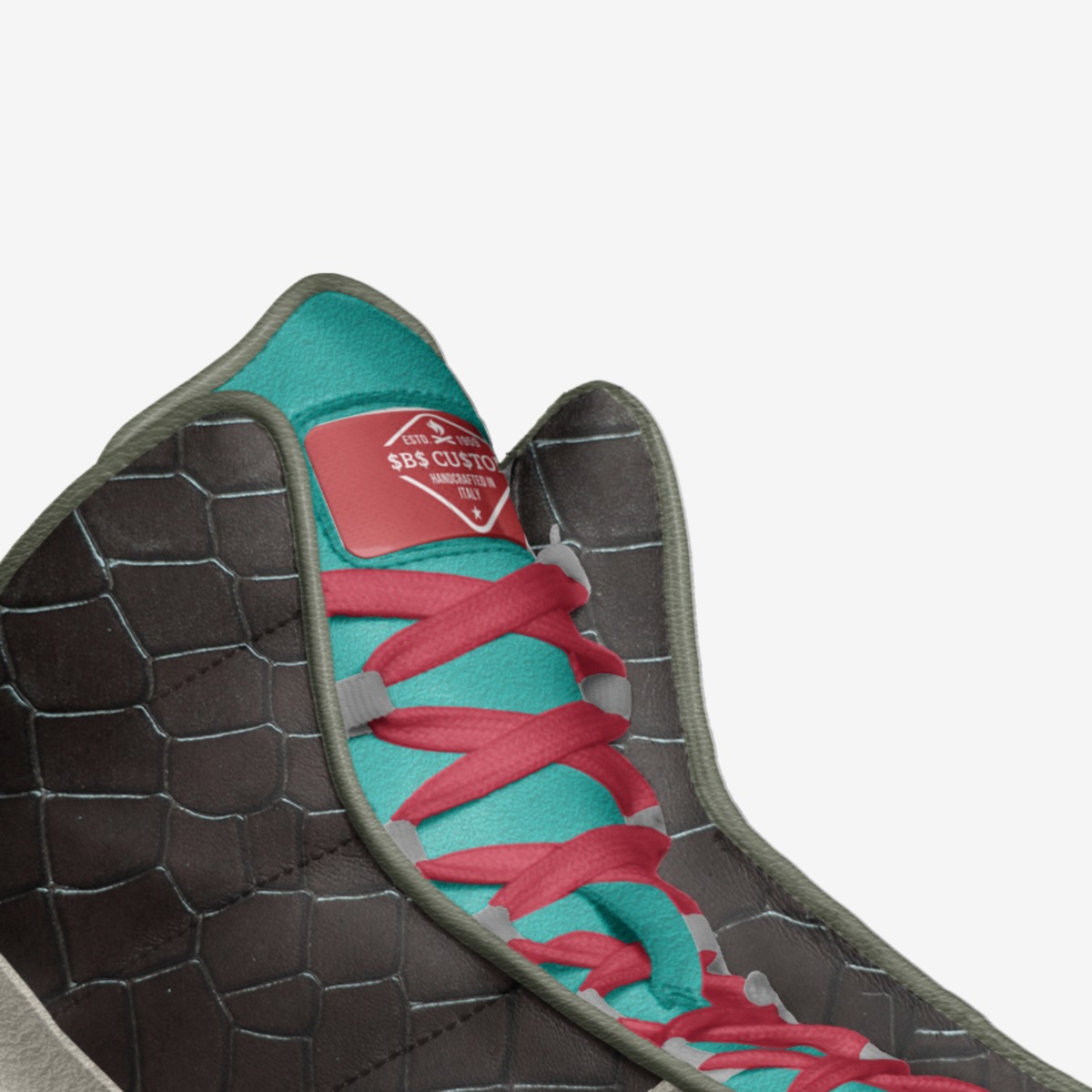 $B$ CU$TOM custom made in Italy shoes by Sacha Raeburn | Detail view