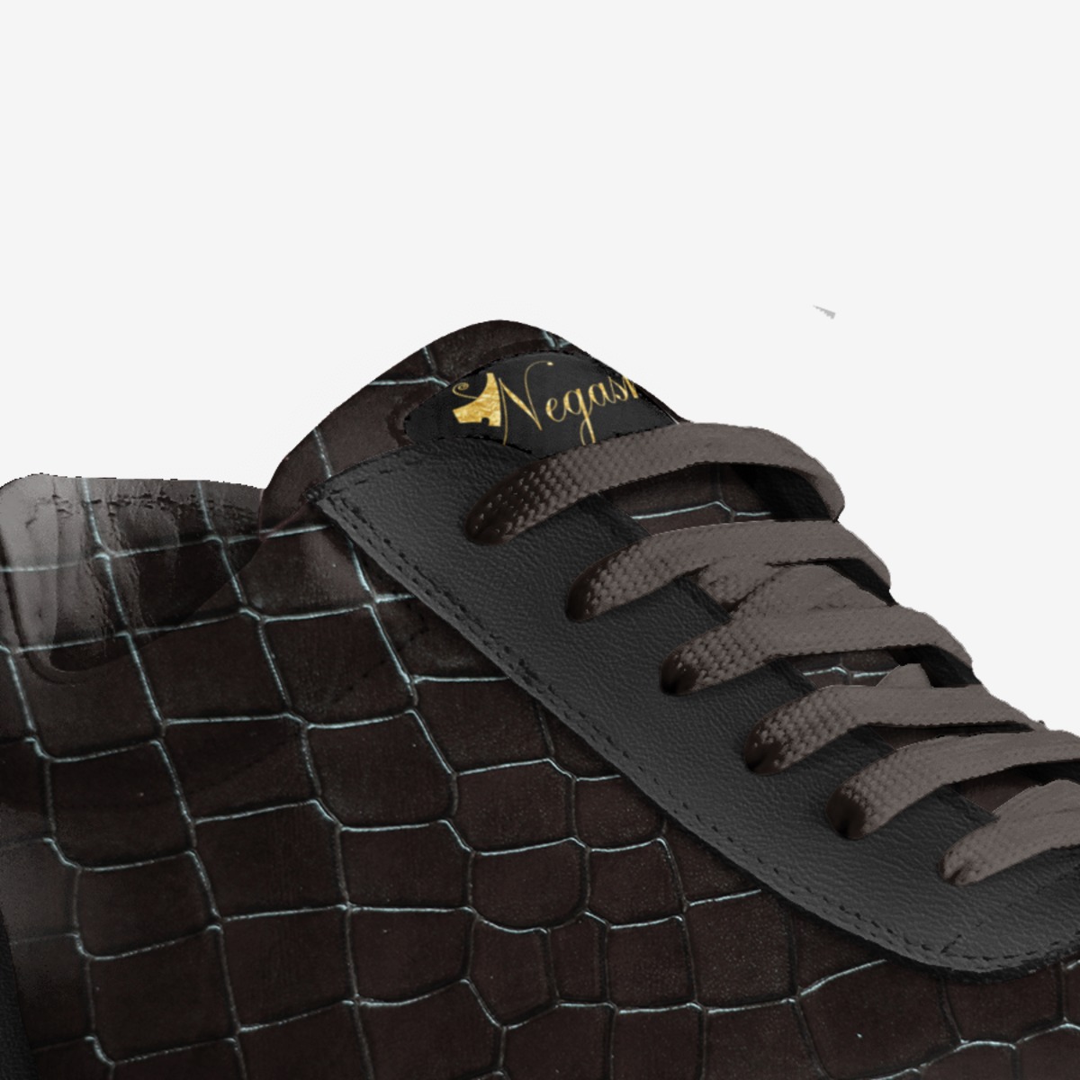 Negash Sobek Low custom made in Italy shoes by Rocklin Negash | Detail view