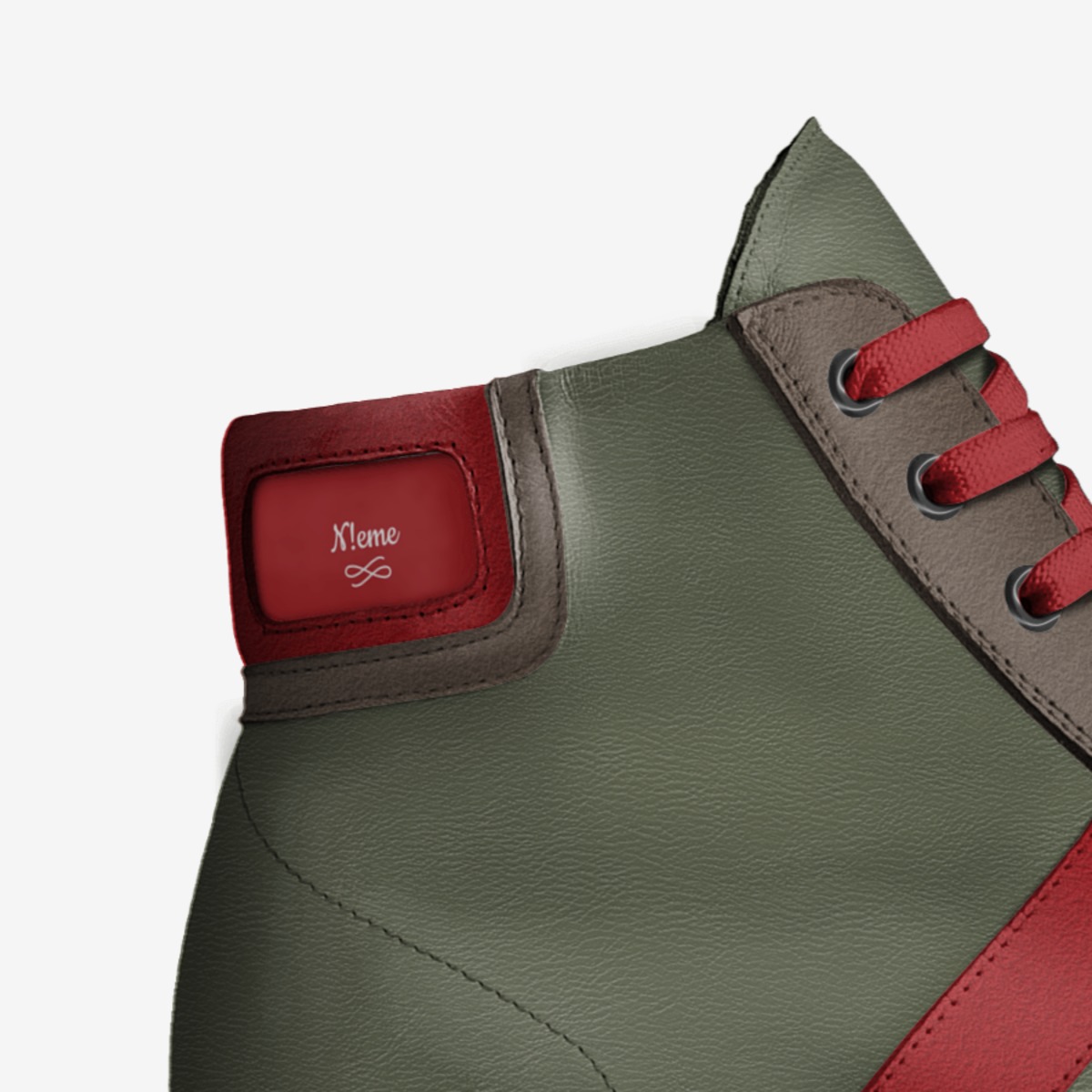 N!eme custom made in Italy shoes by Jaquan Lumpkin | Detail view