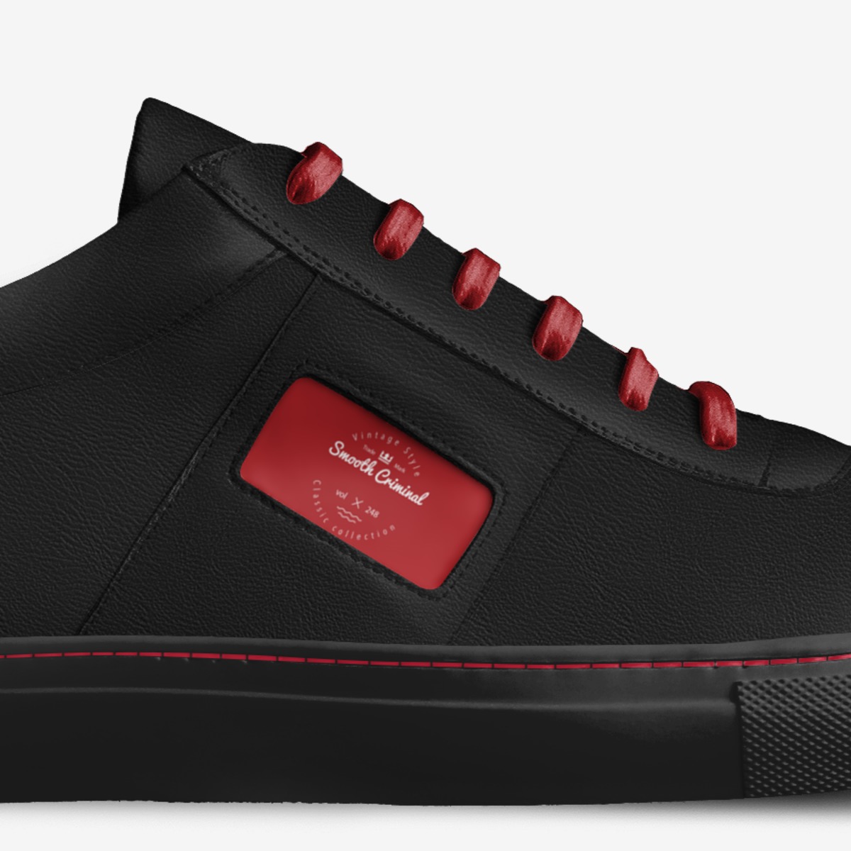 Smooth Criminal custom made in Italy shoes by Jaime Rolon | Detail view