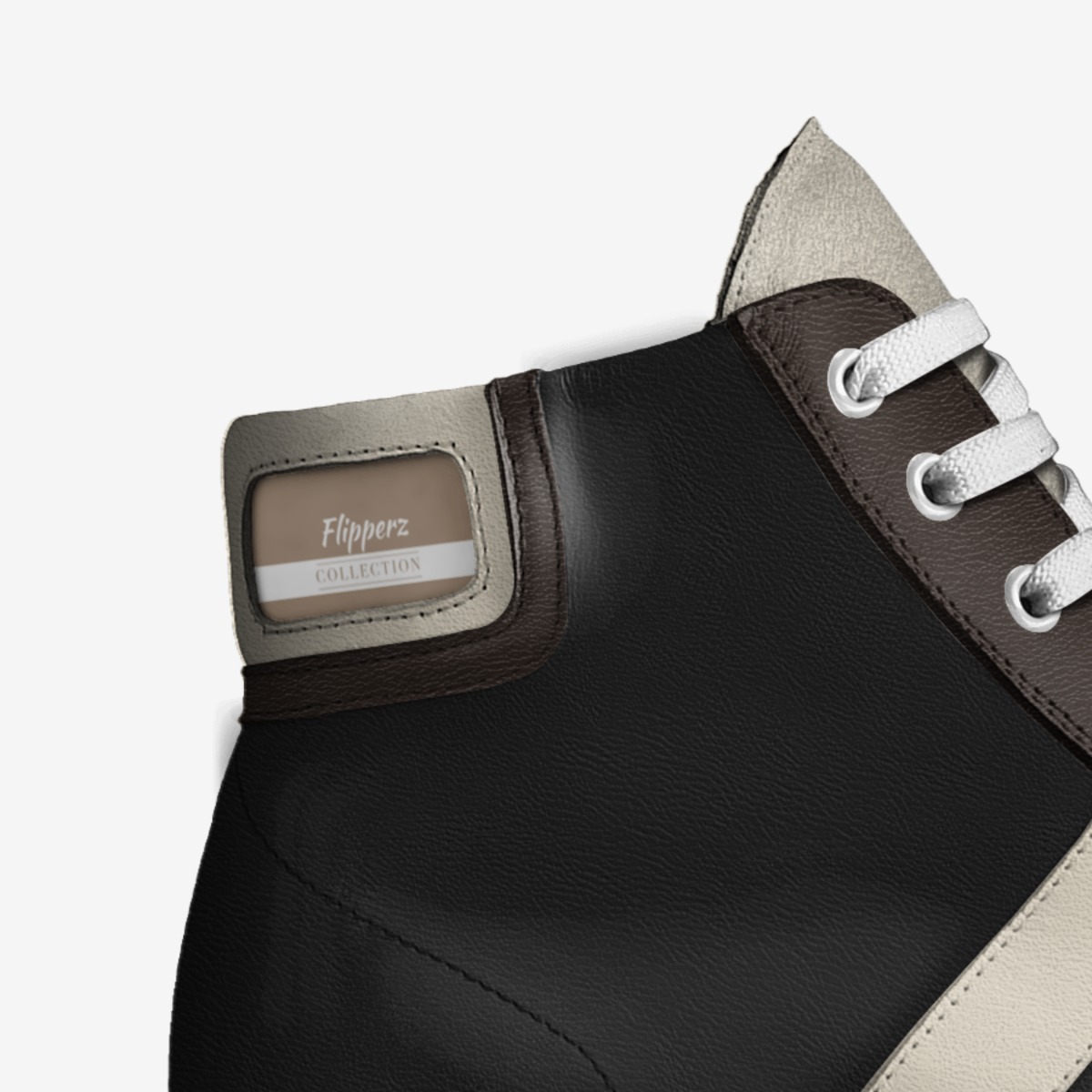 Flipperz custom made in Italy shoes by Ariel Wilson | Detail view