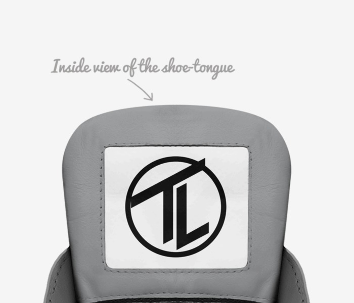 Tread Lightly  custom made in Italy shoes by Evan Kanner | Tongue view