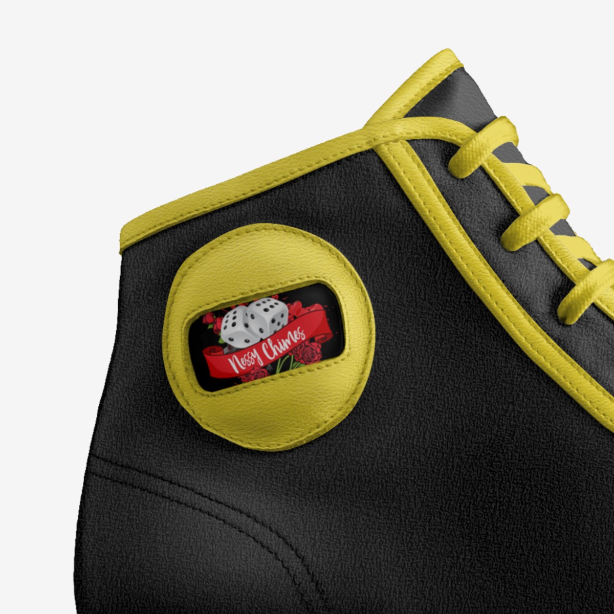 Dice custom made in Italy shoes by Enessy Chimes | Detail view