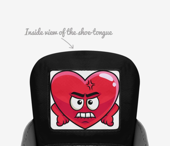 MAD LOVE SHOES  custom made in Italy shoes by Darius Williams | Tongue view