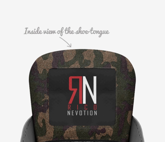 Nevotion Wear custom made in Italy shoes by Rico Nevotion | Tongue view