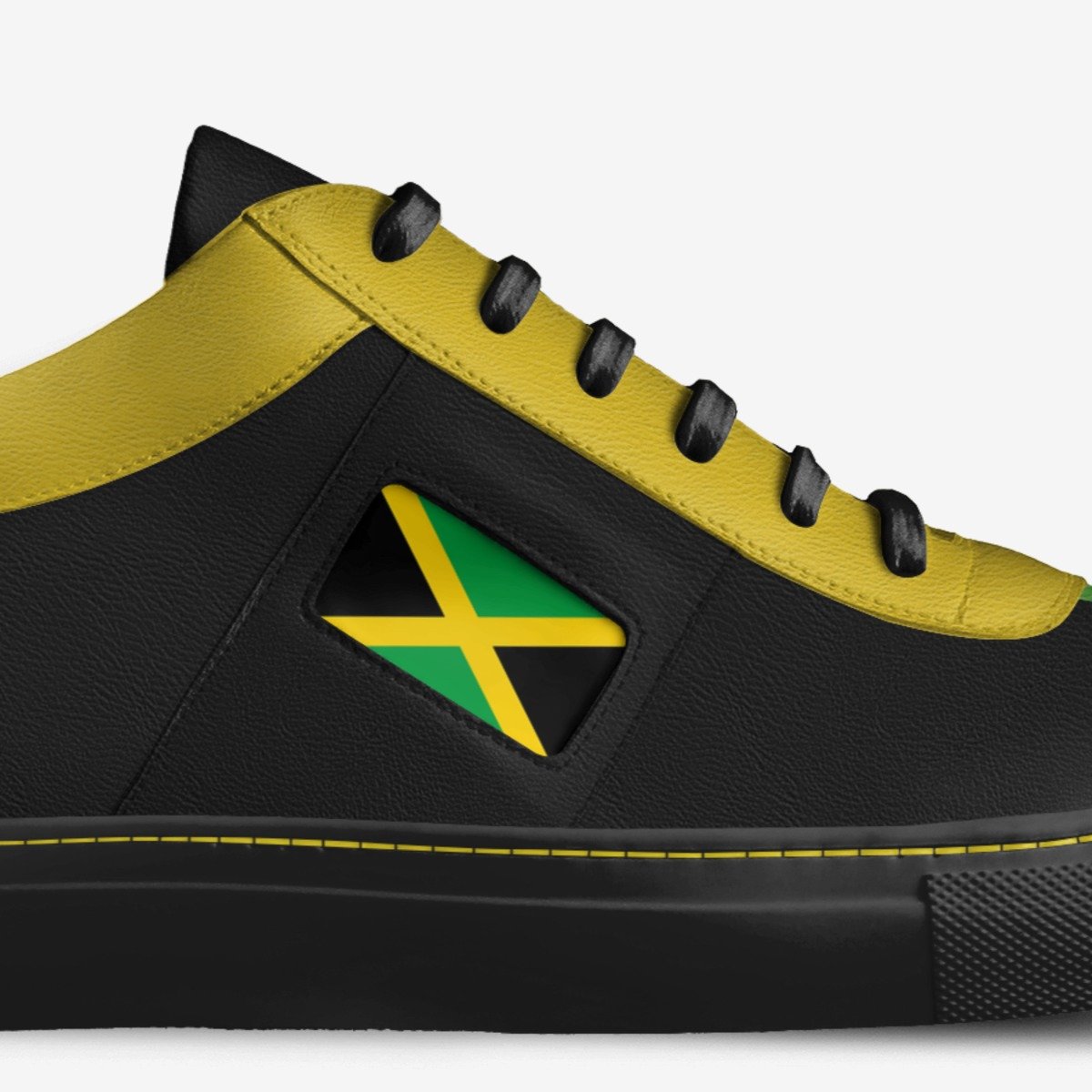 Jamaican walker custom made in Italy shoes by Ja Maxwell | Detail view
