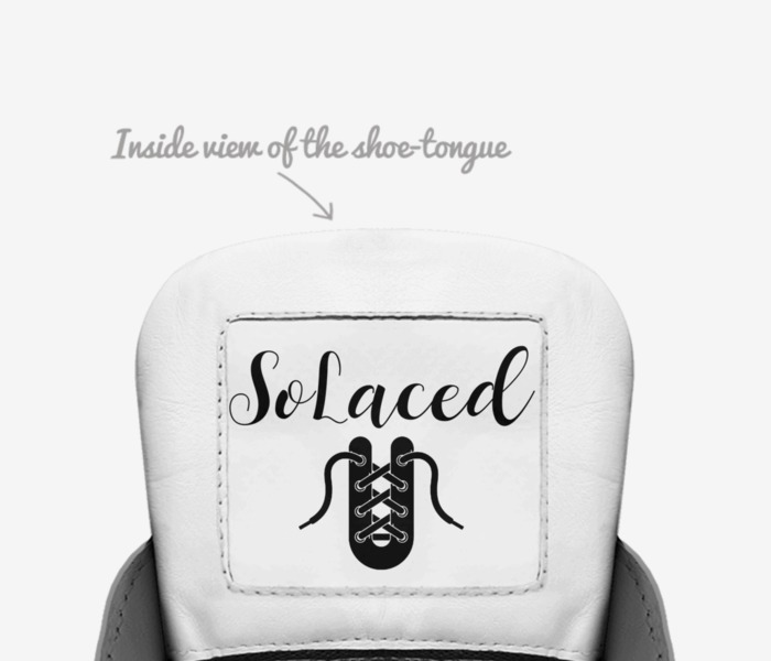 Solaced  custom made in Italy shoes by Sheila Wilson | Tongue view